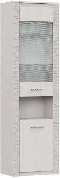 Пенал со стеклом "Гамма 20" Ясень анкор светлый, Сандал светлый Пенал со стеклом "Гамма 20" Ясень анкор светлый, Сандал светлый