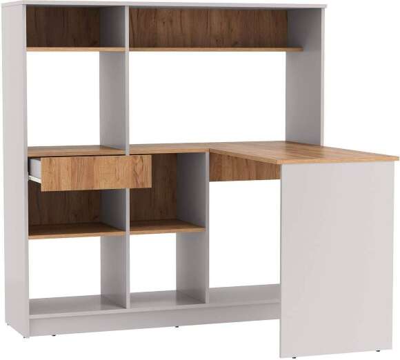 89.11-01 Прайм стол письменный правый кашемир / дуб золотой