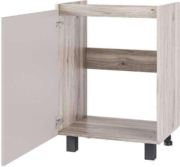 Шкаф под мойку без столешницы Берген Лайт 6м1 0,6м, Дуб смоки, Кашемир Шкаф под мойку без столешницы Берген Лайт 6м1 0,6м, Дуб смоки, Кашемир