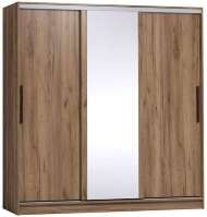 Шкаф-купе Strike 2000 с зеркалом Глазов-мебель (Дуб табачный Craft)