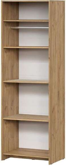 МСП 1 шкаф двухстворчатый + полки / Дуб Золотой/Камень темный