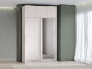 Шкаф-купе арт. 007 1,5 м зеркало антресоль / Ясень анкор светлый