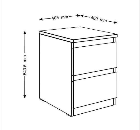 Тумба прикроватная Мальта 1 сонома