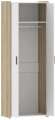 НМ 014.12 Шкаф для одежды Симпл дуб сонома/белый