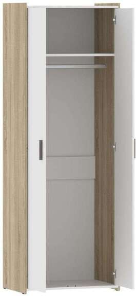 НМ 014.12 Шкаф для одежды Симпл дуб сонома/белый