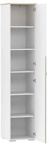 НМ 041.43 шкаф для белья Банни правый белый/дуб сонома/макарун НМ 041.43 шкаф для белья Банни правый белый/дуб сонома/макарун