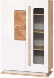 Шкаф комбинированный Дора 30.03-02 дуб сонома/белый глянец