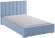Кровать с подъёмным механизмом Нега 120х200, Светло-голубой