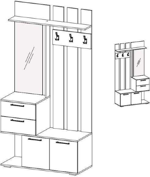 Вешалка Бостон ВШ-1 (Интерьер-Центр)
