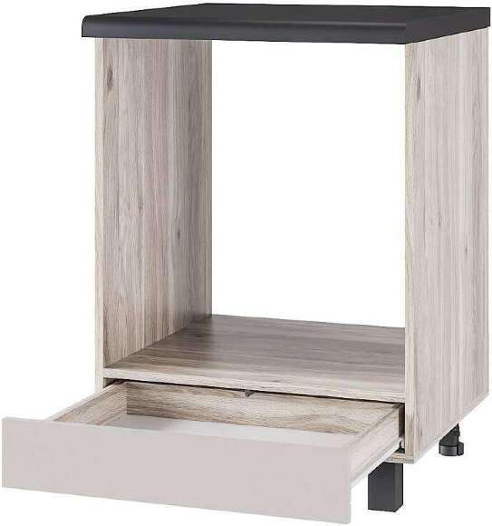 Шкаф под духовку со столешницей Берген Лайт 6д1, Дуб смоки, Кашемир Шкаф под духовку со столешницей Берген Лайт 6д1, Дуб смоки, Кашемир