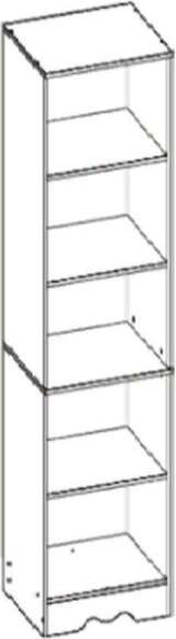 Латте 24-01 Шкаф комбинированный Бодега Светлый / Орех Донской