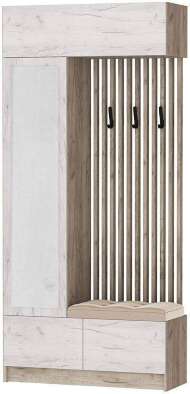 Мини-прихожая Руэлла, Дуб крафт серый, Дуб крафт белый Мини-прихожая Руэлла, Дуб крафт серый, Дуб крафт белый