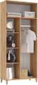 Ирис Прихожая Шкаф (Браш Графит, Дуб Крафт)