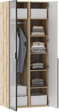 Шкафы Арден 200.2-200.2 витрина-полки Дуб Делано / Сантьяго софт Шкафы Арден 200.2-200.2 витрина-полки Дуб Делано / Сантьяго софт