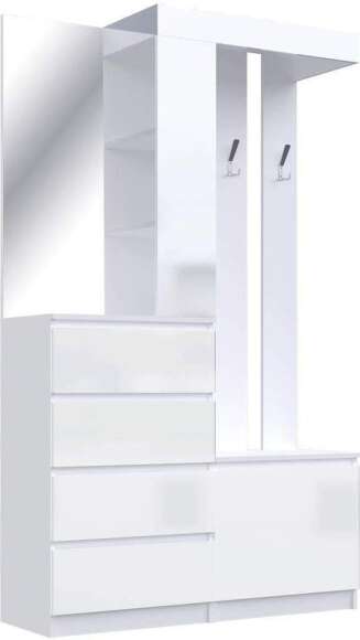 Прихожая Челси белый глянец холодный / белый