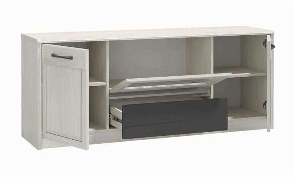 Лиана тумба под ТВ 45.16 Ясень анкор светлый/Графит