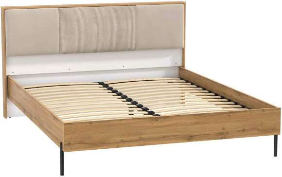 Кровать двойная 72.17 Кензо Дуб Вотан / Белый