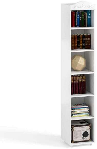 Стеллаж Италия ИТ-41 гл. 560 белое дерево Стеллаж Италия ИТ-41 гл. 560 белое дерево