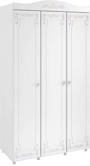 Шкаф 3-х дверный Италия ИТ-53 белое дерево Шкаф 3-х дверный Италия ИТ-53 белое дерево
