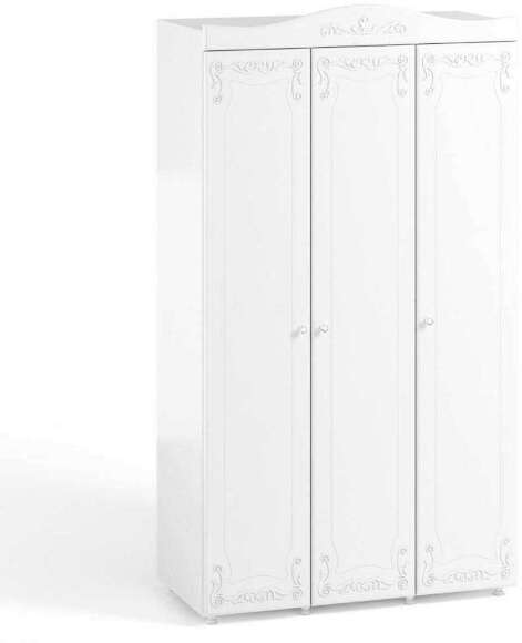 Шкаф 3-х дверный Италия ИТ-53 белое дерево Шкаф 3-х дверный Италия ИТ-53 белое дерево