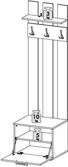 Вешалка Бостон ВШ-2 (Интерьер-Центр)