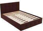Кровать с ламелями 1600 Ника, коричневый