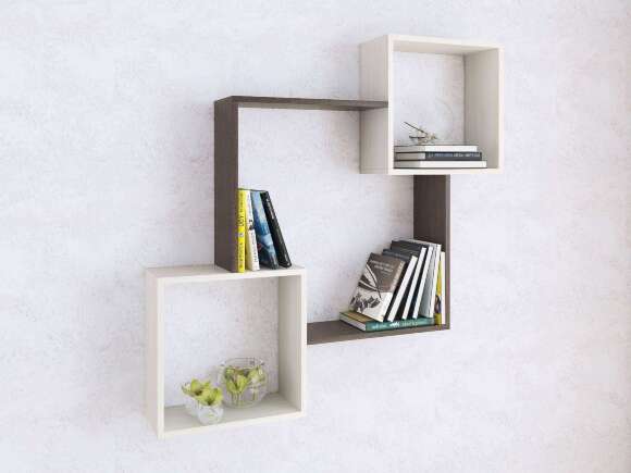 Полка навесная ПН-2, венге/ясень анкор светлый Полка навесная ПН-2, венге/ясень анкор светлый