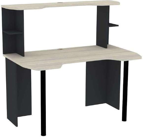 Надстройка для стола Аурелио 85, Антрацит-Блеквуд Сатиновый