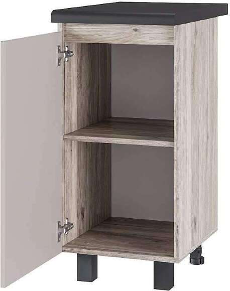 Шкаф со столешницей Берген Лайт 4с1, Дуб смоки, Кашемир Шкаф со столешницей Берген Лайт 4с1, Дуб смоки, Кашемир