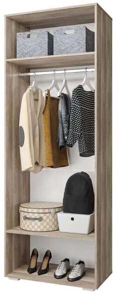 Шкаф 2-х створчатый с зеркалом Наоми ШК-22 БТС Шкаф 2-х створчатый с зеркалом Наоми ШК-22 БТС