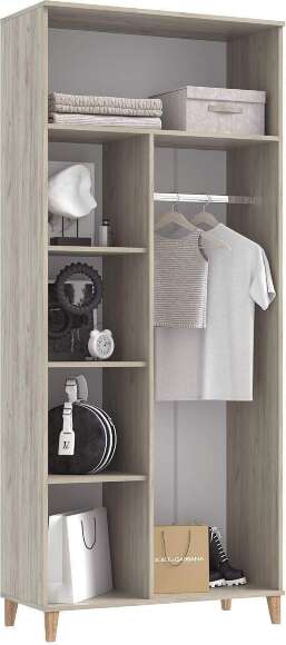 Ирис Прихожая Шкаф (Кашемир, Дуб Крафт серый)
