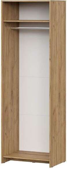 МСП 1 шкаф двухстворчатый / Дуб Золотой/Камень темный