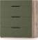 Харди комод с 4 ящиками Дуб Делано Темный / Грин софт