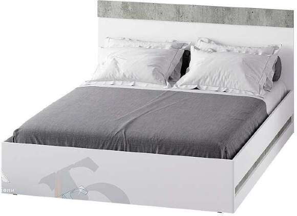 Кровать 160х200 Инстайл КР-04 (Семья Мебелони) Кровать 160х200 Инстайл КР-04 (Семья Мебелони)