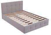 Кровать с ламелями 1600 Ника, светло-серый