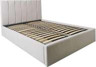 Мягкая кровать 160х200 Амелия (Редмисон) с основанием Светло-серый