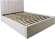 Мягкая кровать 160х200 Амелия (Редмисон) с основанием Светло-серый