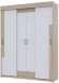 Шкаф-купе Victor, дуб сонома/белый