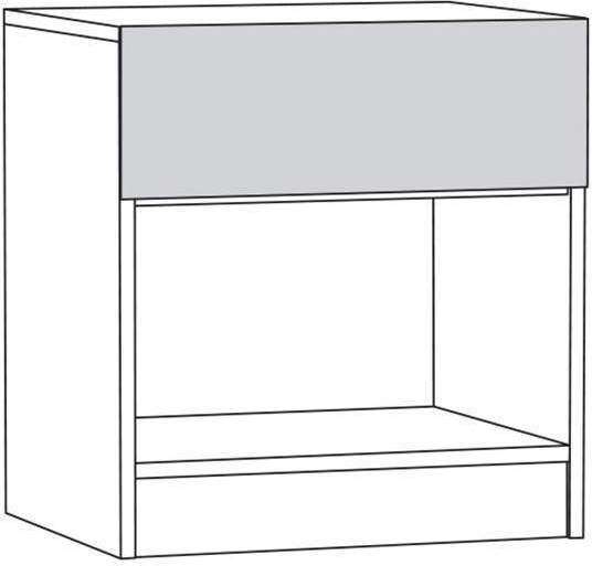 Тумба прикроватная Ливерпуль 08.146, Белый, Ясень ваниль