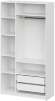 Шкаф распашной с наполнением ШК 5-1200, белое дерево Шкаф распашной с наполнением ШК 5-1200, белое дерево
