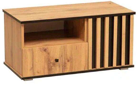 Тумба под ТВ Либерти 51.07 (опора h20) Дуб вотан/Черный Тумба под ТВ Либерти 51.07 (опора h20) Дуб вотан/Черный