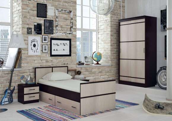 Тумбы прикроватные (2 шт) «Сакура» БТС