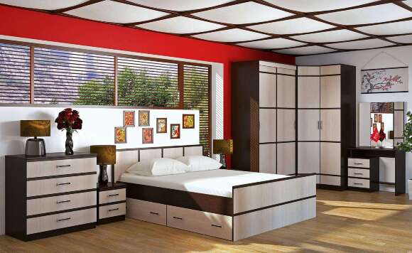 Тумбы прикроватные (2 шт) «Сакура» БТС