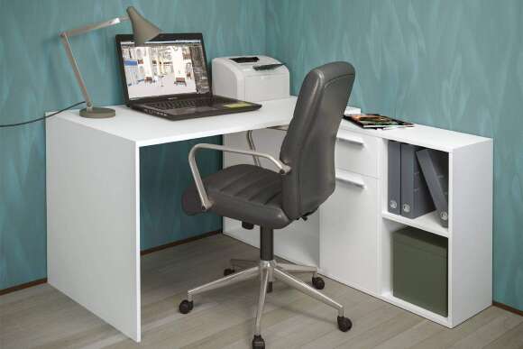 Стол письменный Лайт 03.245.01, Белый Стол письменный Лайт 03.245.01, Белый