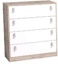 Комод 12 Комфорт Глазов-мебель (Гаскон Пайн / Белый)