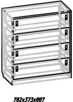 Комод 12 Комфорт Глазов-мебель (Гаскон Пайн / Белый) Комод 12 Комфорт Глазов-мебель (Гаскон Пайн / Белый)