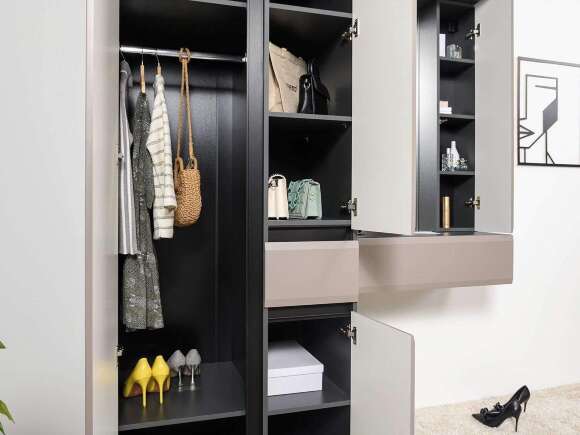 Сидней прихожая комплект 1 Антрацит / Капучино Сидней прихожая комплект 1 Антрацит / Капучино