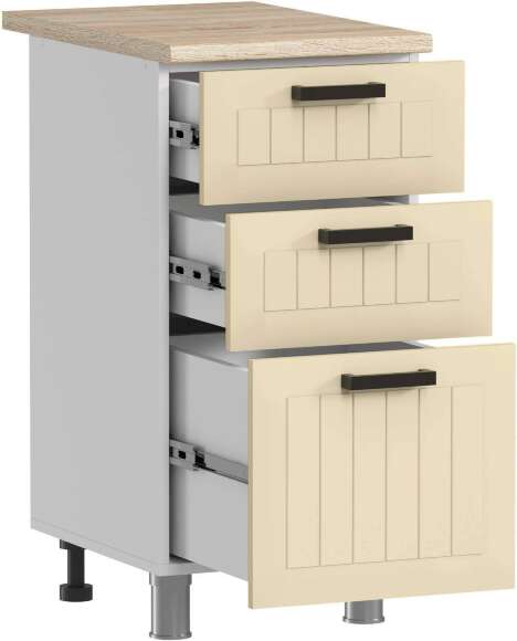 МК Аленушка Н3Я 400 Орхидея Крем, скоба антрацит (со столешницей) МК Аленушка Н3Я 400 Орхидея Крем, скоба антрацит (со столешницей)