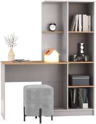 89.15 Прайм стол письменный левый кашемир / дуб золотой 89.15 Прайм стол письменный левый кашемир / дуб золотой