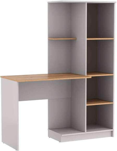 89.15 Прайм стол письменный левый кашемир / дуб золотой